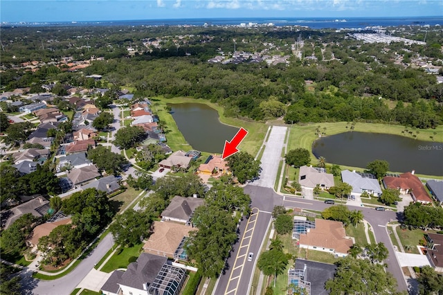 800 Belted Kingfisher Dr S, Palm Harbor, FL 34683 - view of property location with a nearby body of water and nearby suburban area