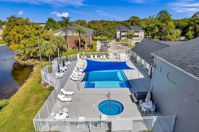 1400 Gandy Blvd N Unit 1705, Saint Petersburg, FL 33702 - community pool featuring a water view and a patio area