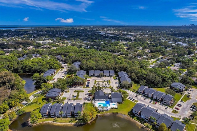1400 Gandy Blvd N Unit 1705, Saint Petersburg, FL 33702 - aerial overview of property's location with a large body of water and a tree filled landscape