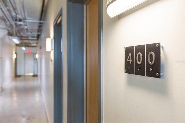 101 N 12th St Unit 400, Tampa, FL 33602 - corridor with finished concrete floors