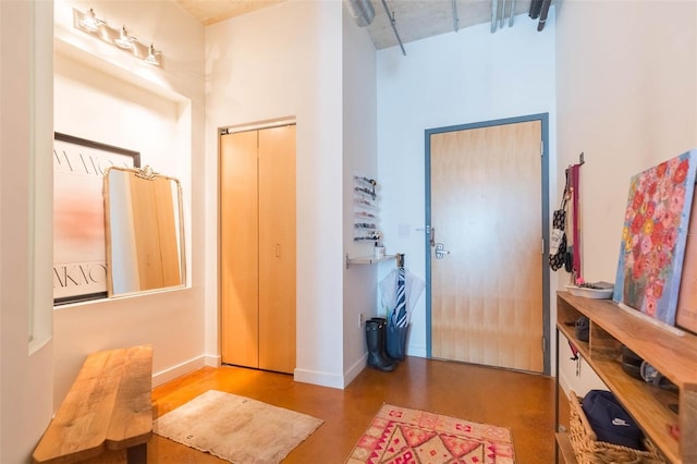 101 N 12th St Unit 400, Tampa, FL 33602 - entryway featuring baseboards and a high ceiling