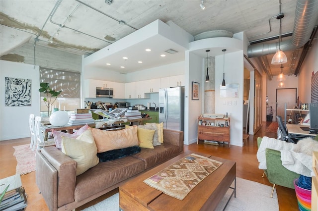 101 N 12th St Unit 400, Tampa, FL 33602 - living room featuring rail lighting