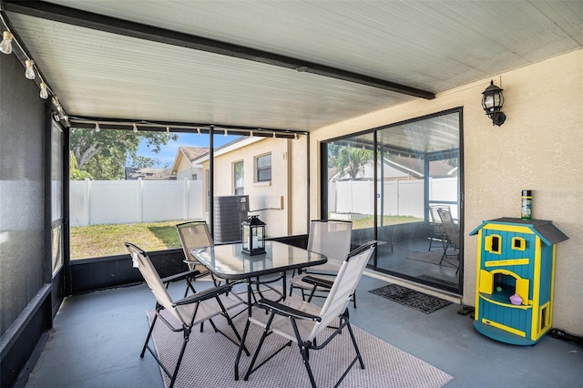 6118 Becklin Pl, Riverview, FL 33578 - sunroom featuring healthy amount of natural light and outdoor dining space