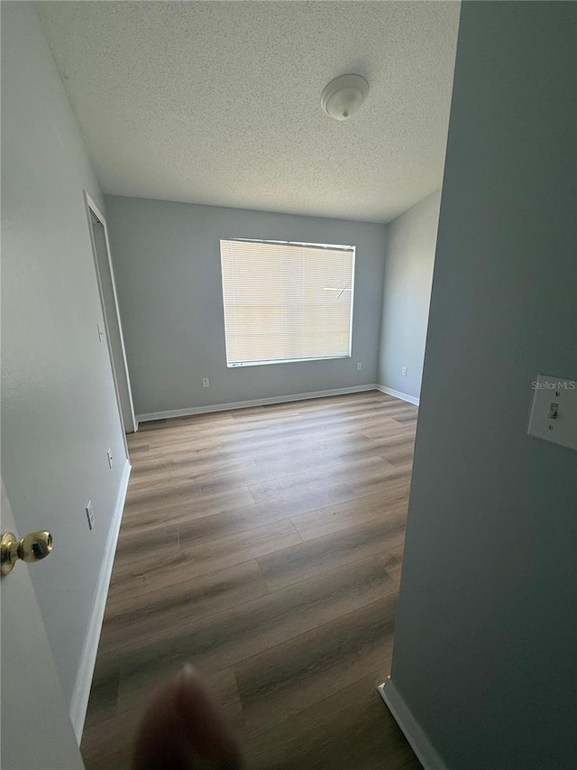 6025 Osprey Lake Cir, Riverview, FL 33578 - unfurnished room with a textured ceiling, wood finished floors, and baseboards