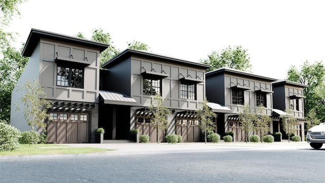 4308 W Gray St Unit 1Thru 6, Tampa, FL 33609 - view of front of house featuring a standing seam roof, board and batten siding, metal roof, and stucco siding