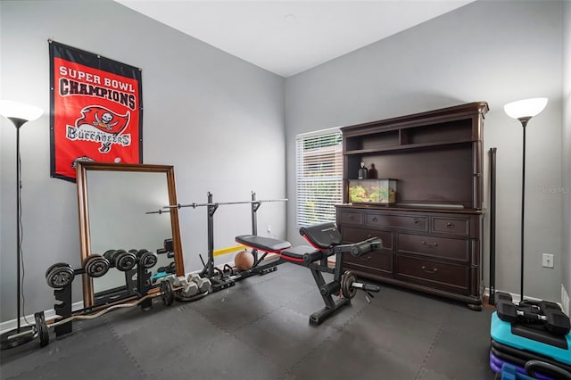 2903 Manor Ridge Pl, Valrico, FL 33596 - exercise room with baseboards