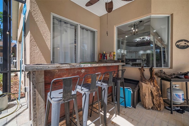 2903 Manor Ridge Pl, Valrico, FL 33596 - view of patio with ceiling fan