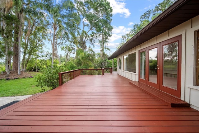8011 N Mobley Rd, Odessa, FL 33556 - view of wooden deck