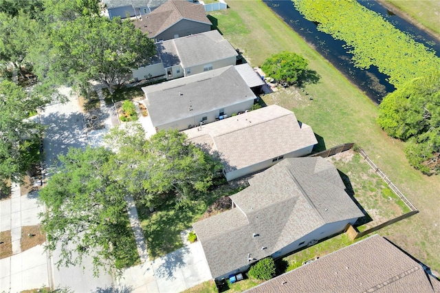 bird's eye view of a large body of water