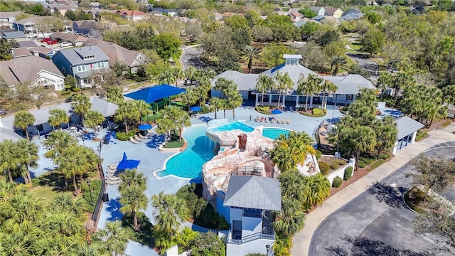 15922 Fishhawk Creek Ln, Lithia, FL 33547 - aerial view of residential area with a pool