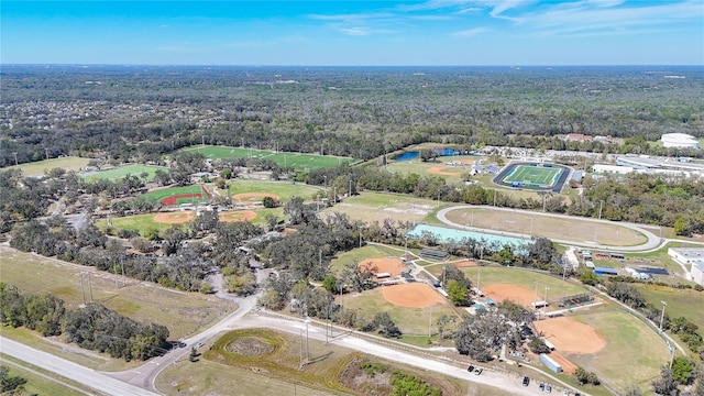 15922 Fishhawk Creek Ln, Lithia, FL 33547 - aerial view of property and surrounding area featuring a forest
