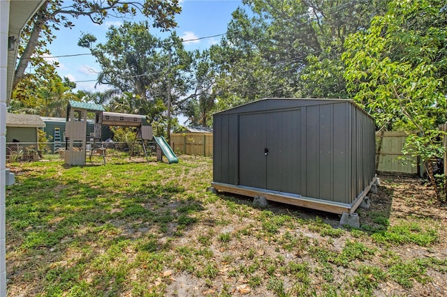 2646 61st Ave N, Saint Petersburg, FL 33714 - view of shed with a playground