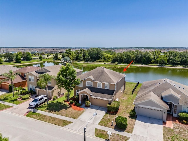 7852 Stoney Hill Dr, Wesley Chapel, FL 33545 - view from above of property featuring a large body of water