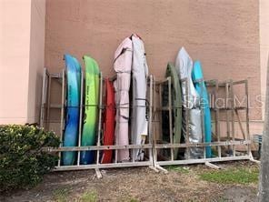 51 Island Way Unit 309, Clearwater Beach, FL 33767 - detailed view of stucco siding