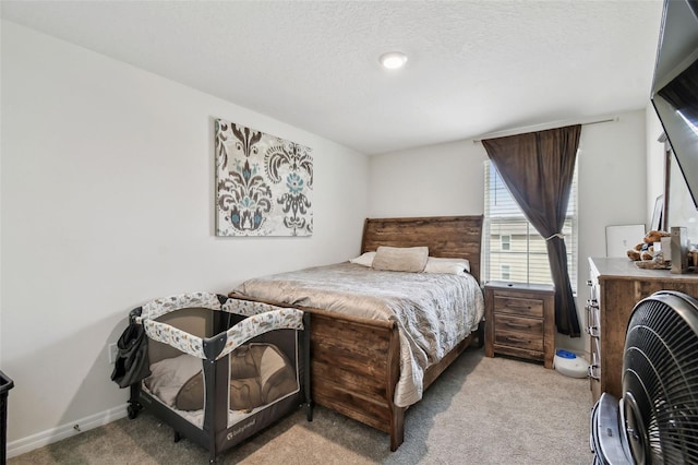 bedroom with carpet