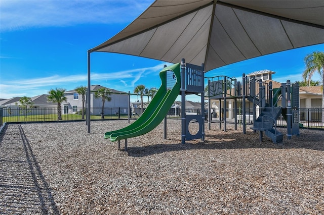 view of community jungle gym