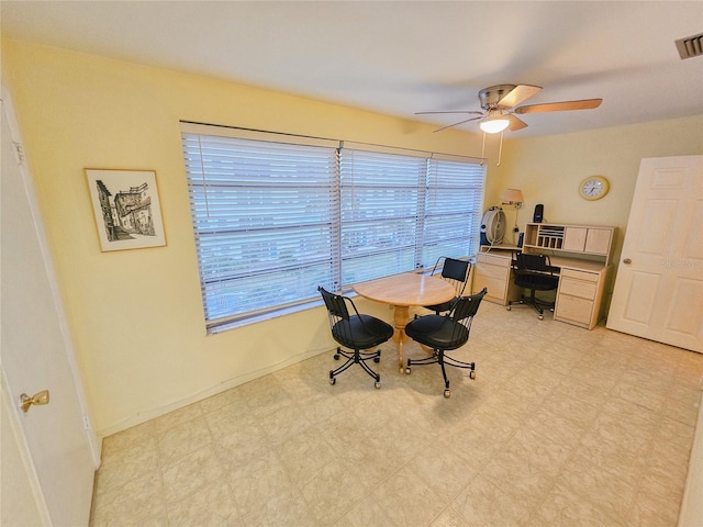 2850 59th St S Unit 310, Gulfport, FL 33707 - office featuring ceiling fan and light flooring