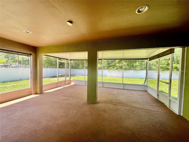 6376 SW 117th Street Rd, Ocala, FL 34476 - unfurnished sunroom with a water view