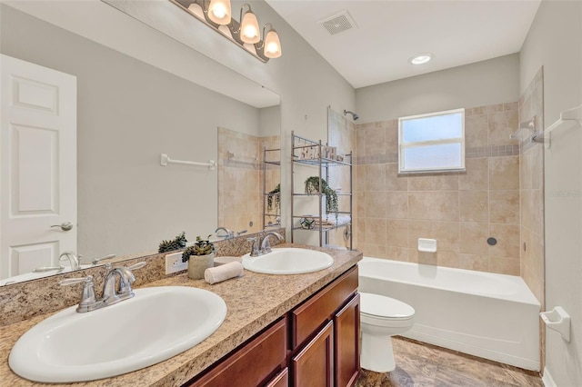 6376 SW 117th Street Rd, Ocala, FL 34476 - full bathroom featuring double vanity and shower / bathtub combination