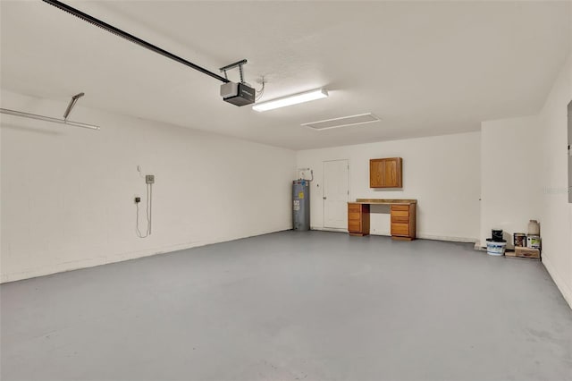 6376 SW 117th Street Rd, Ocala, FL 34476 - garage featuring a garage door opener and water heater
