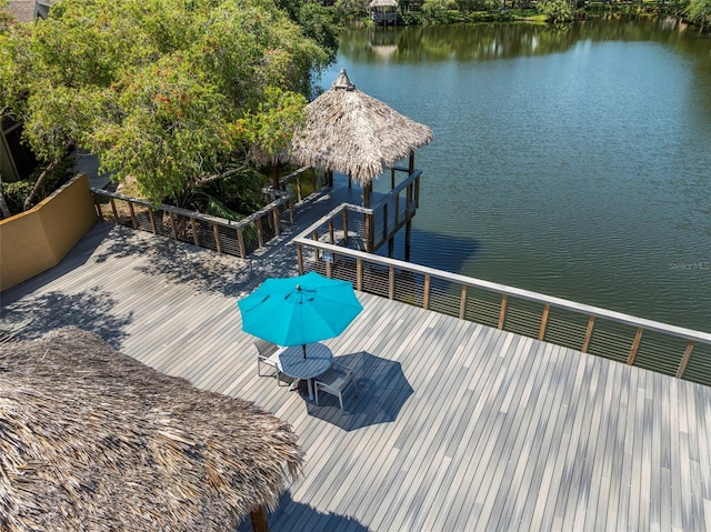 10511 Waterview Ct Unit 10511, Tampa, FL 33615 - dock with a gazebo and a deck with water view