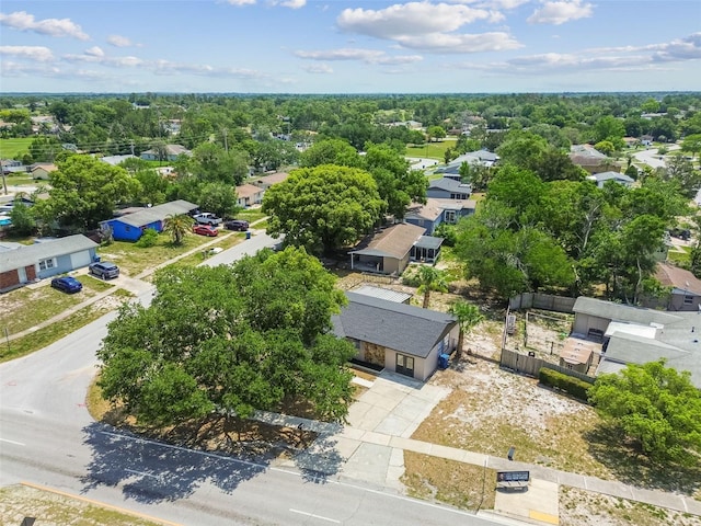 aerial view of residential area