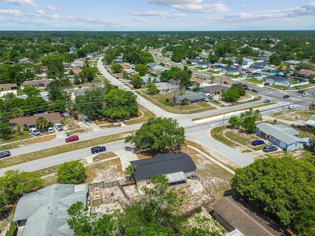 aerial view of residential area