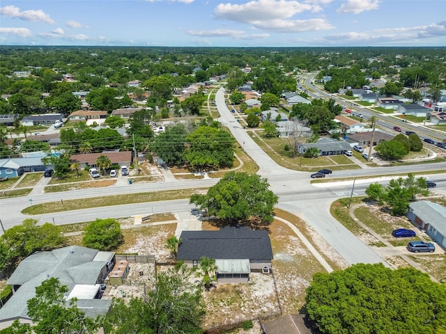 aerial view of residential area