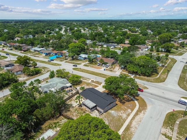 aerial view of residential area