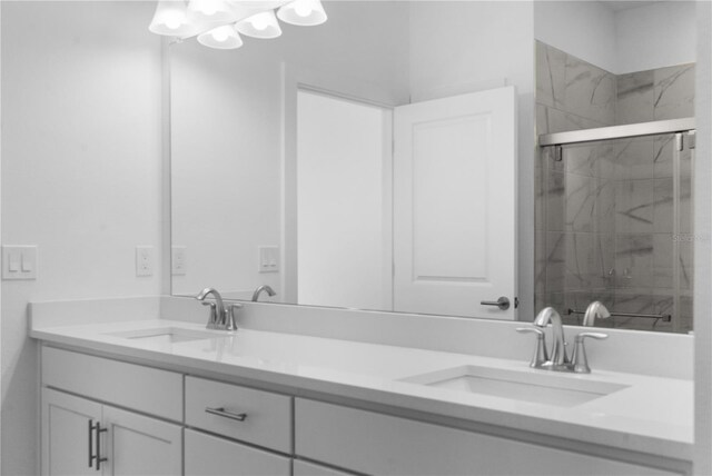 16247 Little Auk Rd, Weeki Wachee, FL 34614 - bathroom with an enclosed shower and double vanity
