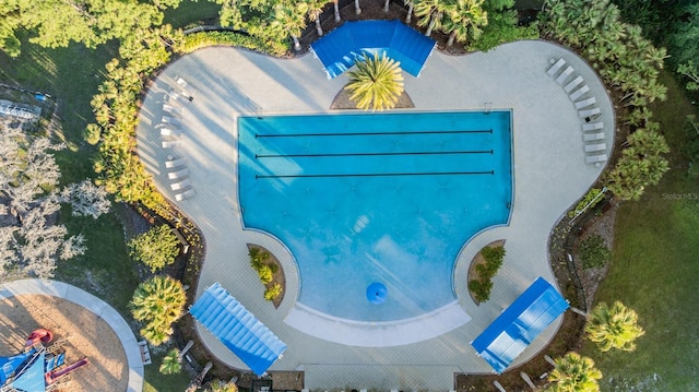 17724 Daisy Farm Dr, Lutz, FL 33559 - bird's eye view