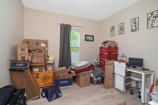 7001 Interbay Blvd Unit 242, Tampa, FL 33616 - office area with wood finished floors