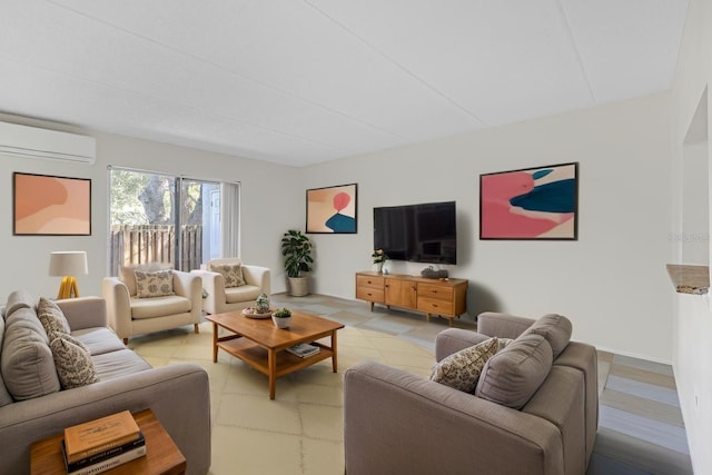 2820 Somerset Park Dr Unit 101, Tampa, FL 33613 - living area with an AC wall unit