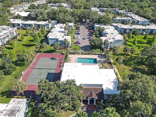 2820 Somerset Park Dr Unit 101, Tampa, FL 33613 - bird's eye view of a pool