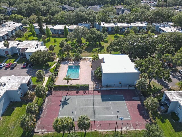 2820 Somerset Park Dr Unit 101, Tampa, FL 33613 - drone / aerial view of a pool area