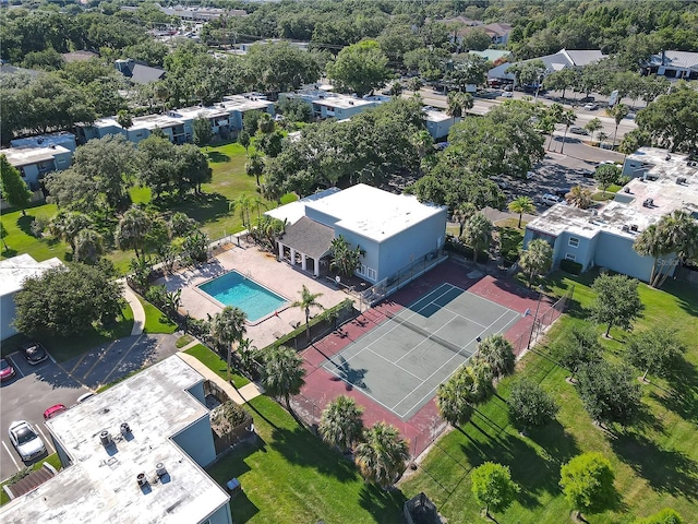 2820 Somerset Park Dr Unit 101, Tampa, FL 33613 - bird's eye view of a pool area
