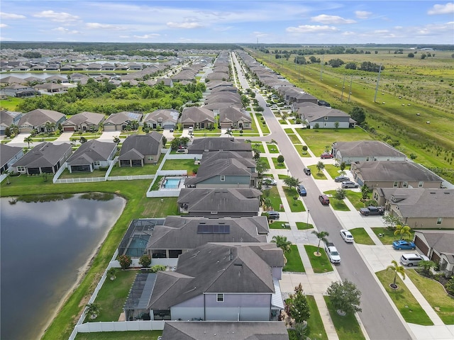 11684 Brighton Knoll Loop, Riverview, FL 33579 - aerial perspective of suburban area with a large body of water