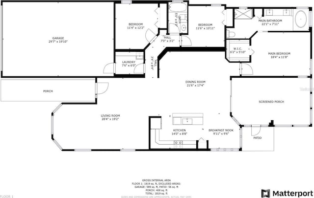 11741 Teapot Ct, Spring Hill, FL 34609 - room layout