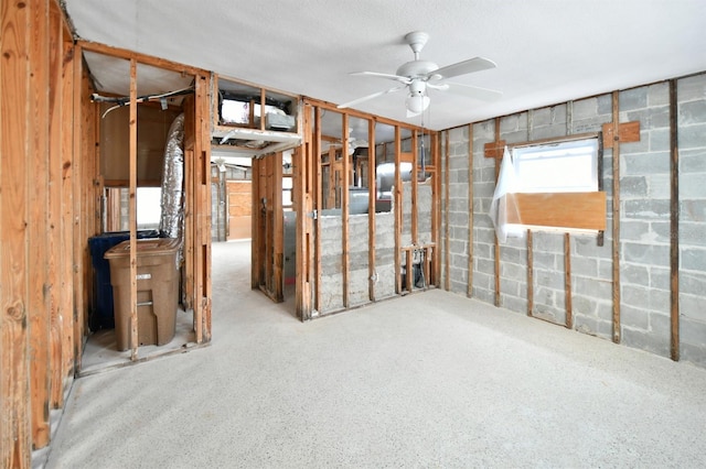 14147 Palm St, Madeira Beach, FL 33708 - basement with a ceiling fan