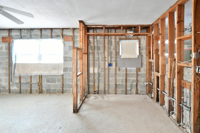 14147 Palm St, Madeira Beach, FL 33708 - basement featuring ceiling fan