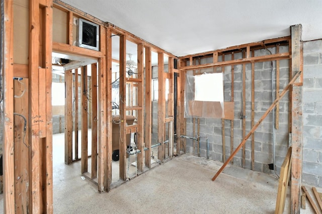 14147 Palm St, Madeira Beach, FL 33708 - misc room with concrete block wall