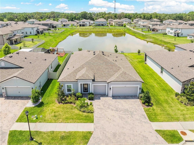 17618 Cortes Creek Blvd, Spring Hill, FL 34610 - aerial perspective of suburban area with a nearby body of water