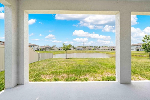 17618 Cortes Creek Blvd, Spring Hill, FL 34610 - view of green lawn with a residential view and a water view