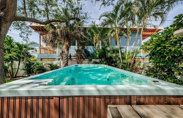 1210 Bay Pine Blvd, Indian Rocks Beach, FL 33785 - view of pool featuring a hot tub