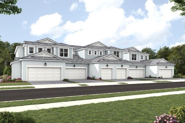 17420 Moonflower Dr Unit 201, Venice, FL 34293 - multi unit property featuring driveway, stucco siding, and a front lawn