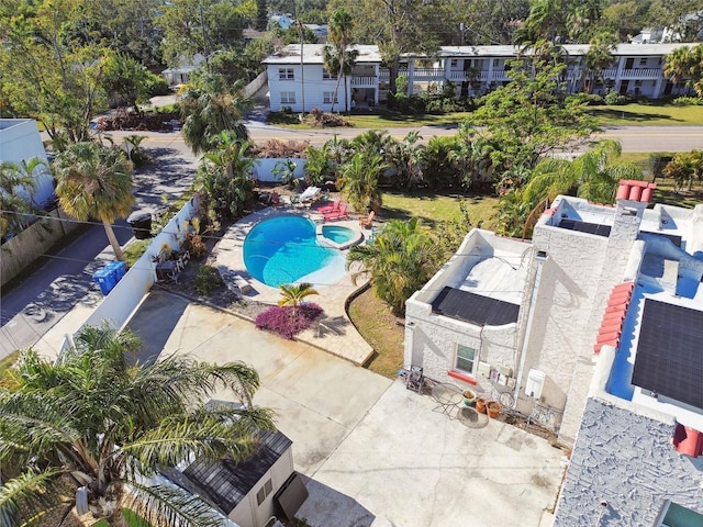 1020 38th Ave N, Saint Petersburg, FL 33704 - aerial view of residential area featuring a pool