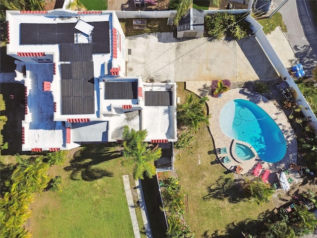1020 38th Ave N, Saint Petersburg, FL 33704 - drone / aerial view of a pool area