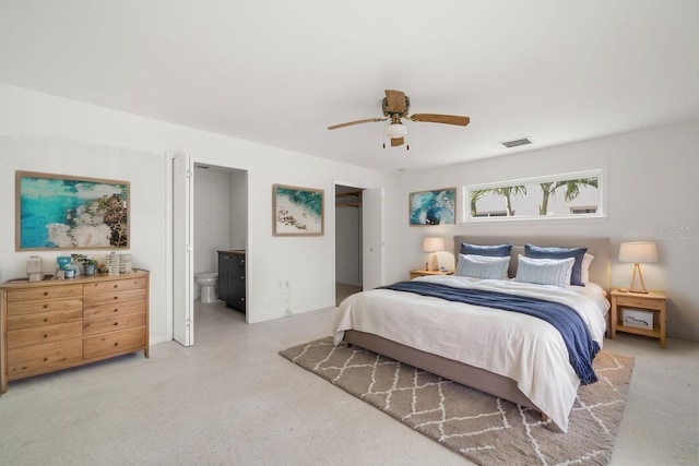 3932 Shore Acres Blvd NE, Saint Petersburg, FL 33703 - bedroom with ceiling fan, ensuite bath, and baseboards