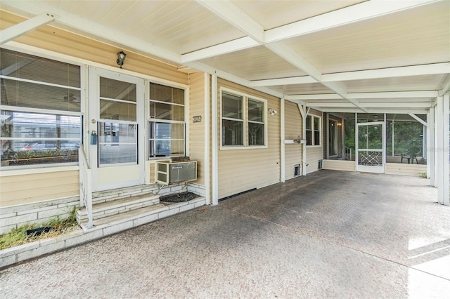 3542 Castle Dr, Zephyrhills, FL 33540 - view of patio / terrace with an attached carport and cooling unit