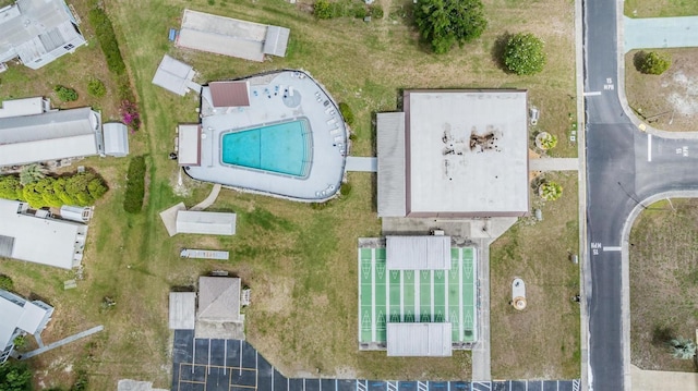 3542 Castle Dr, Zephyrhills, FL 33540 - drone / aerial view of a pool